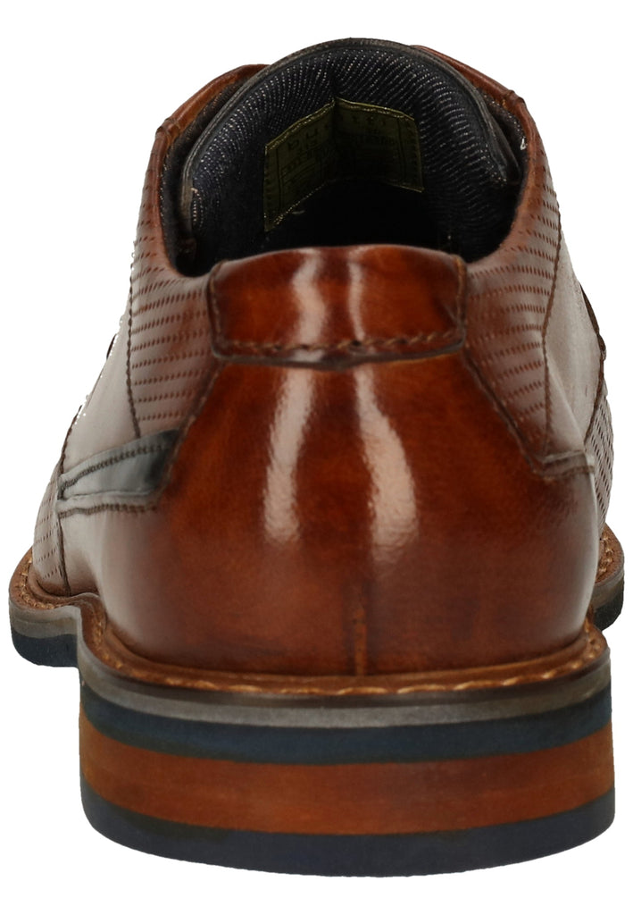 Bugatti Businessschuhe Nubukleder Cognac