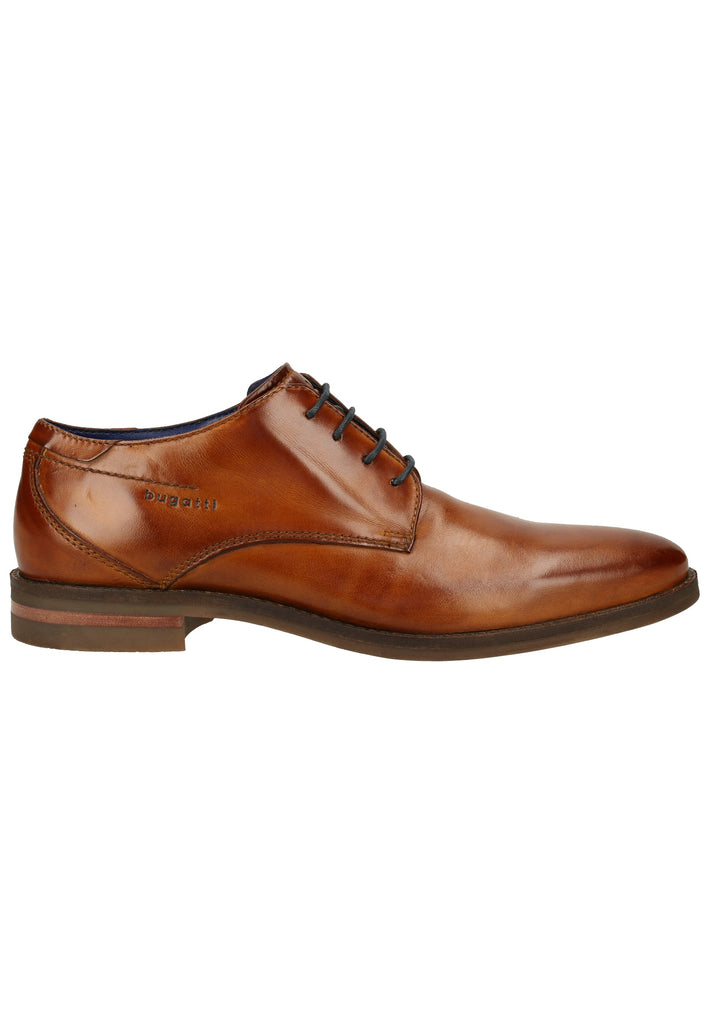 Bugatti Businessschuhe Nubukleder Cognac
