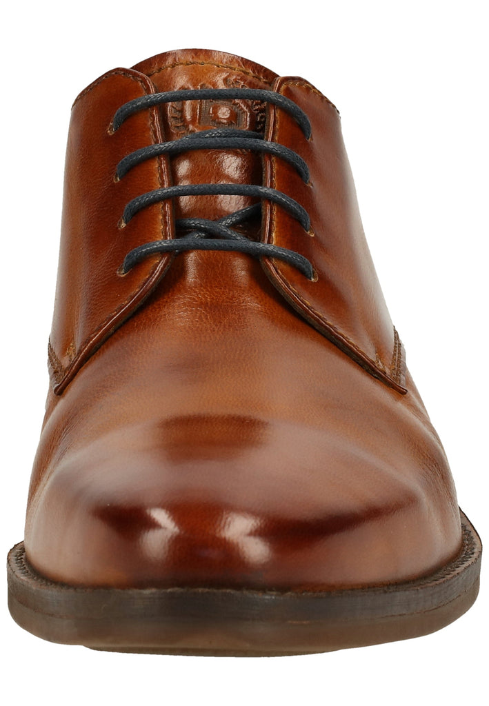 Bugatti Businessschuhe Nubukleder Cognac