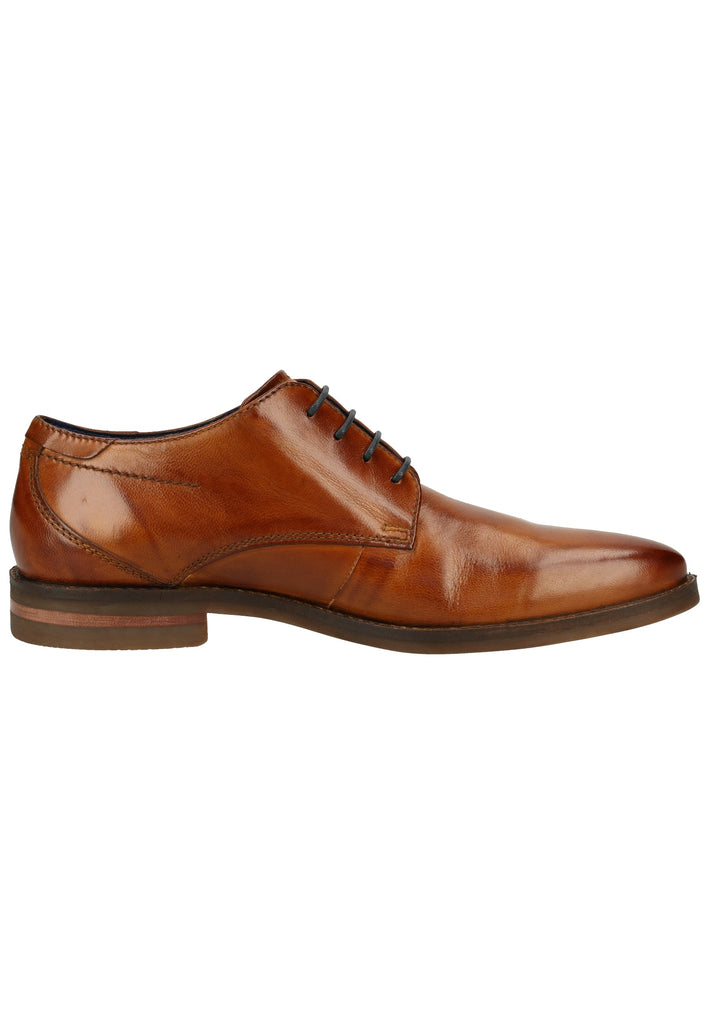 Bugatti Businessschuhe Nubukleder Cognac