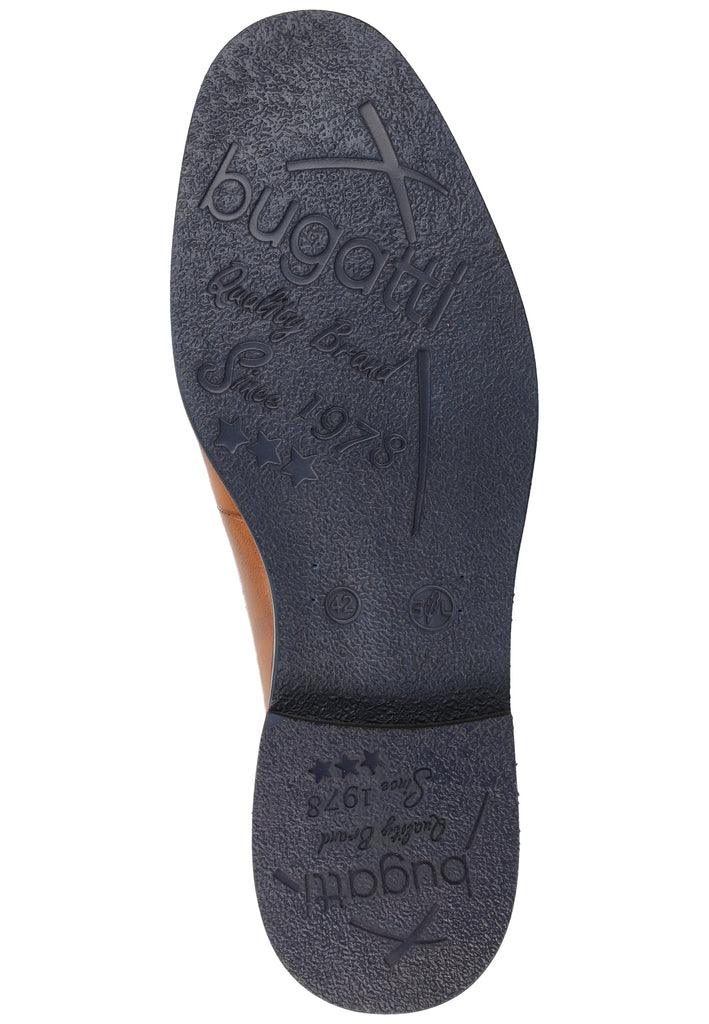 Bugatti Businessschuhe Nubukleder Cognac