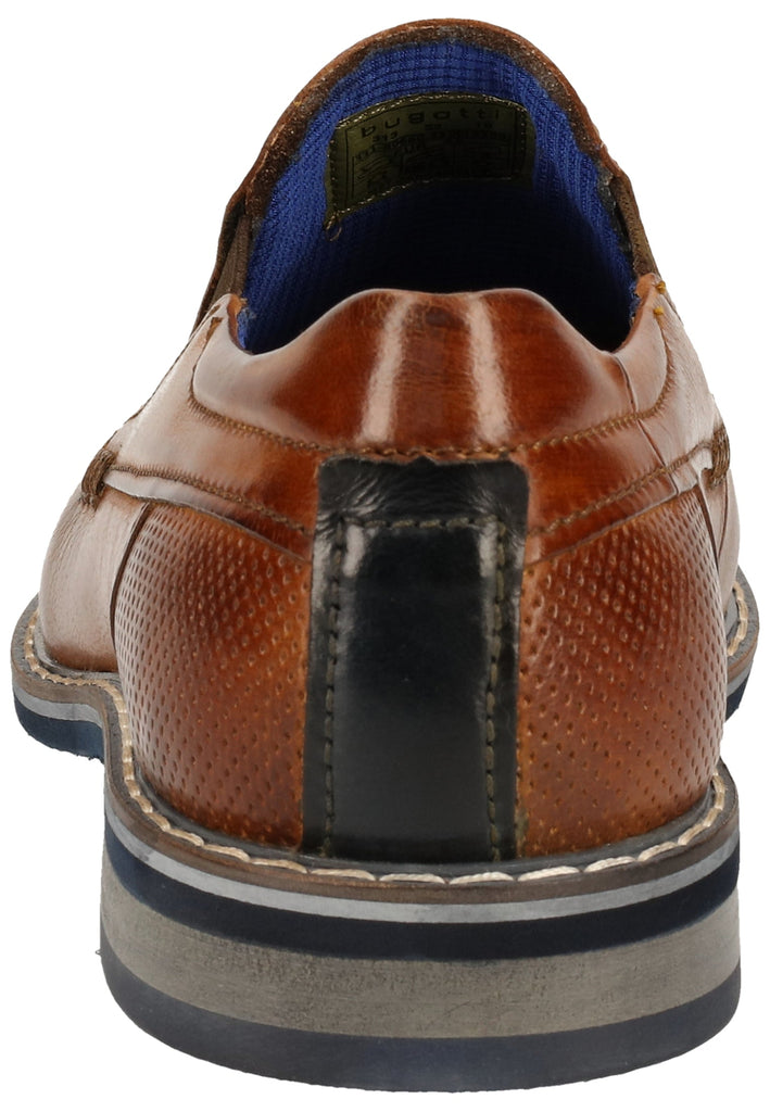 Bugatti Businessschuhe Nubukleder Cognac
