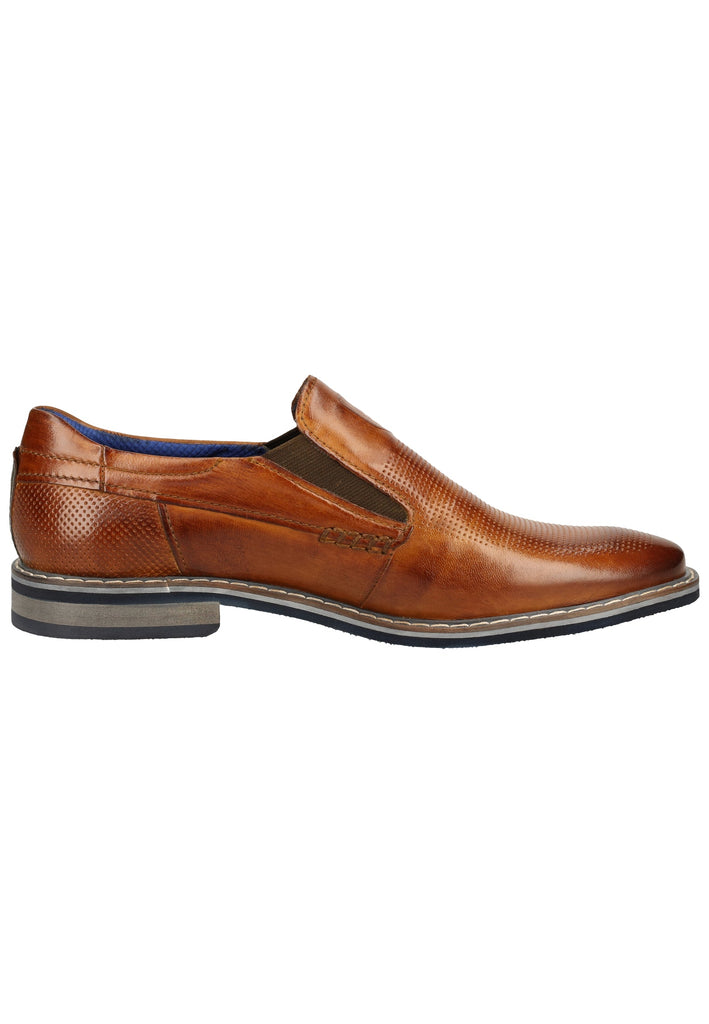 Bugatti Businessschuhe Nubukleder Cognac
