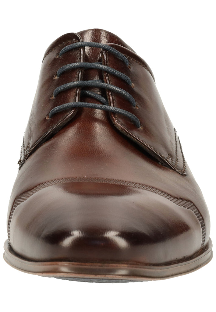 Bugatti Businessschuhe Nubukleder Dark Brown