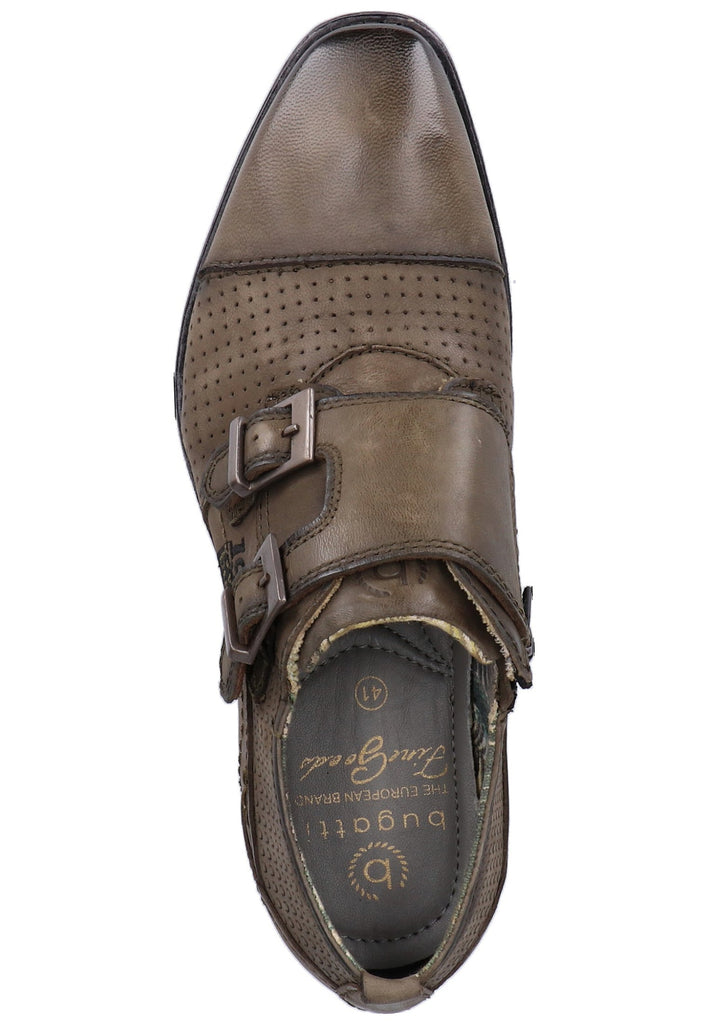 Bugatti Businessschuhe Nubukleder Oliv