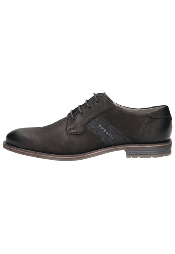 Bugatti Businessschuhe Nubukleder Schwarz