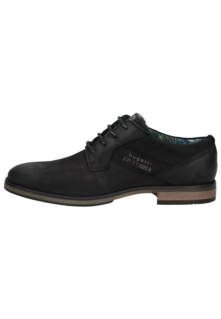 Bugatti Businessschuhe Nubukleder Schwarz
