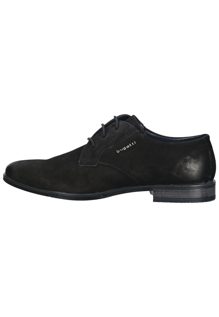Bugatti Businessschuhe Nubukleder Schwarz