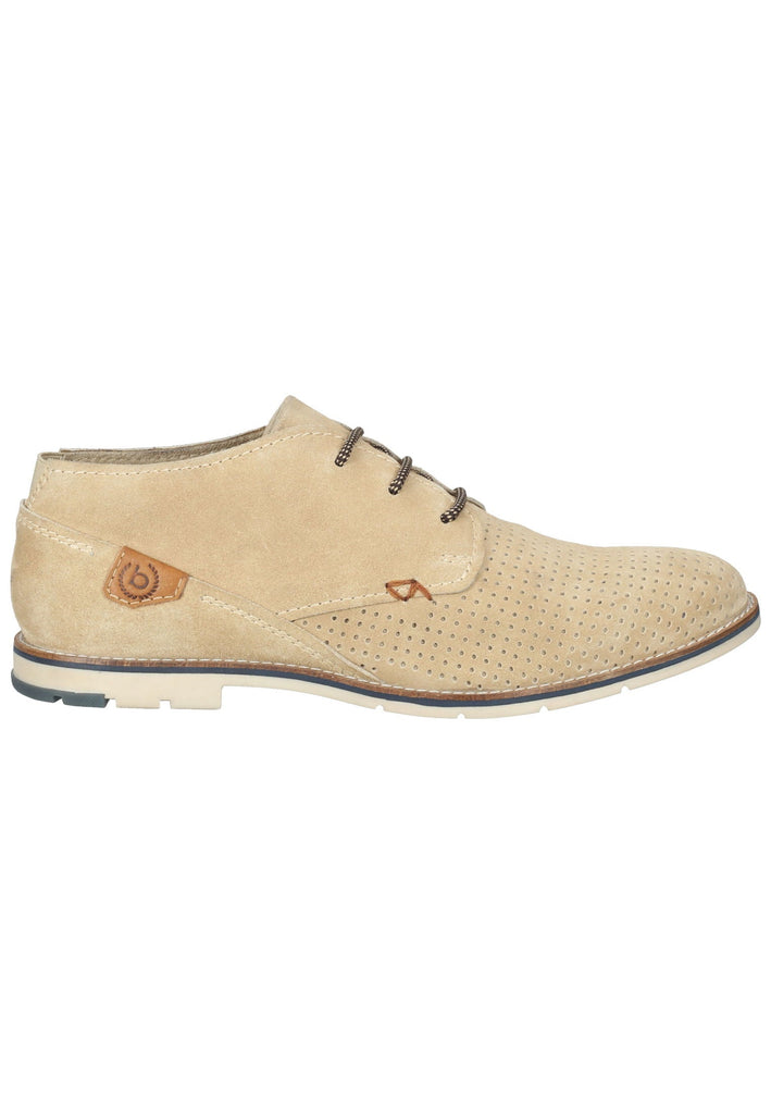 Bugatti Businessschuhe Veloursleder Beige