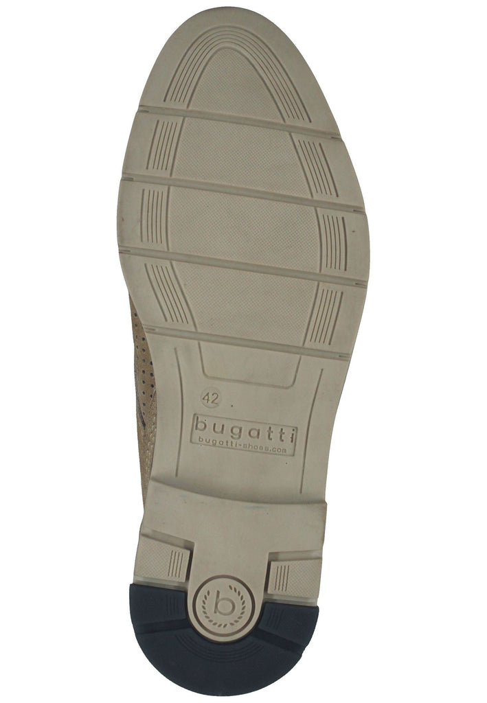 Bugatti Businessschuhe Veloursleder Beige