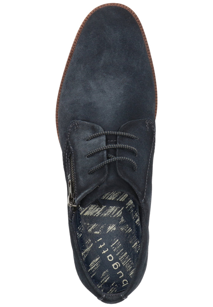 Bugatti Businessschuhe Veloursleder Blau