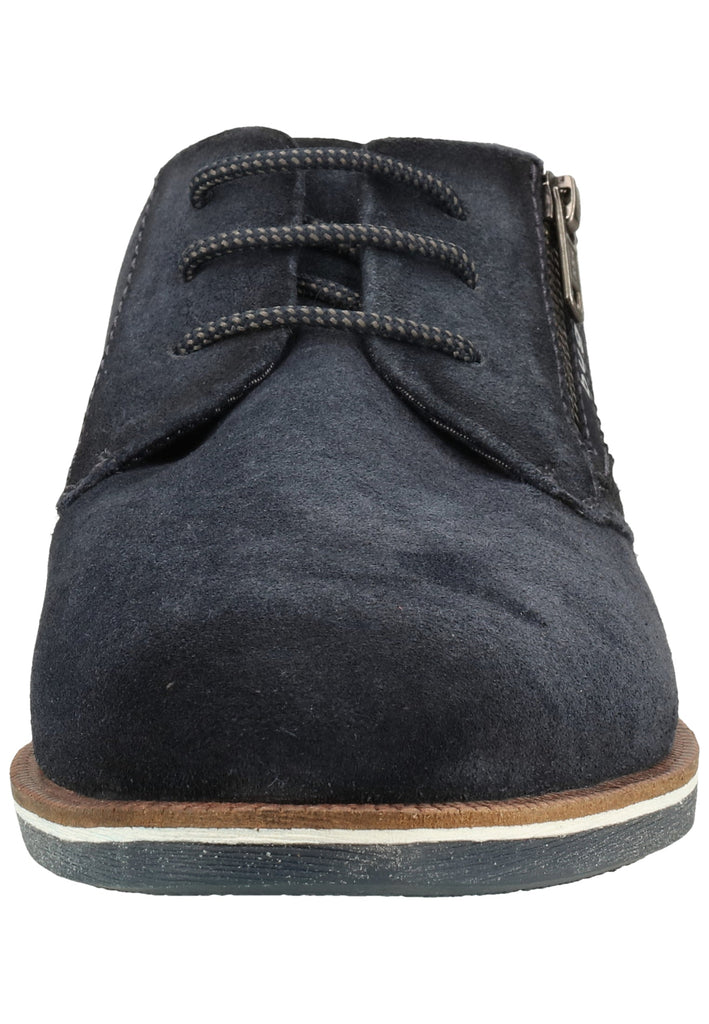 Bugatti Businessschuhe Veloursleder Blau