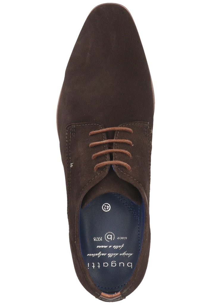 Bugatti Businessschuhe Veloursleder Dunkel Grau