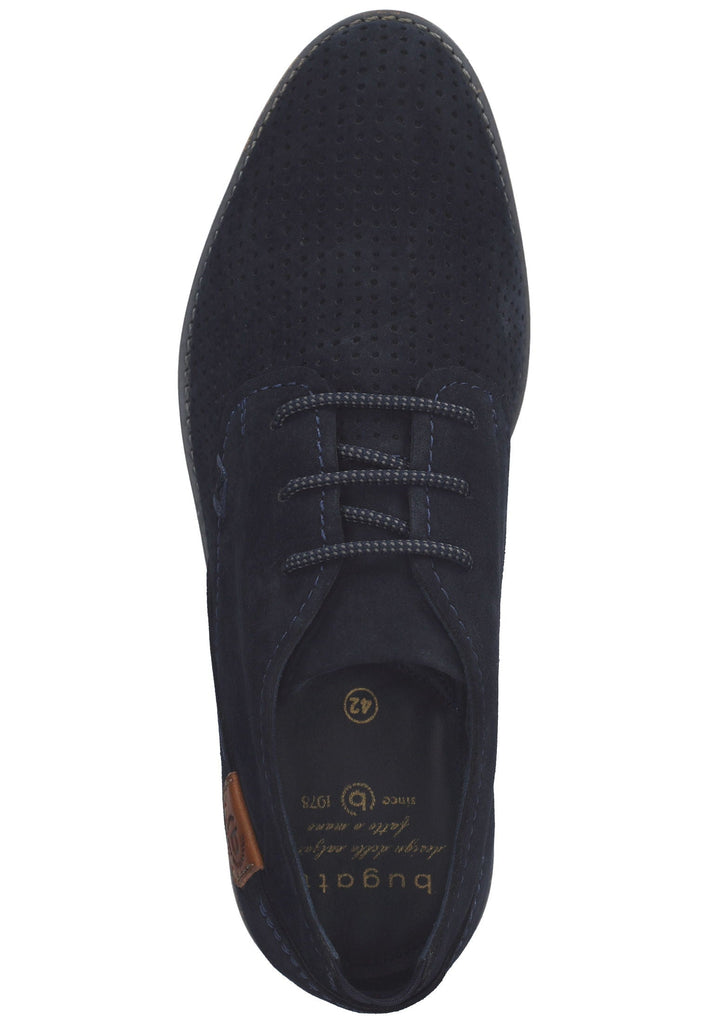 Bugatti Businessschuhe Veloursleder Dunkelblau