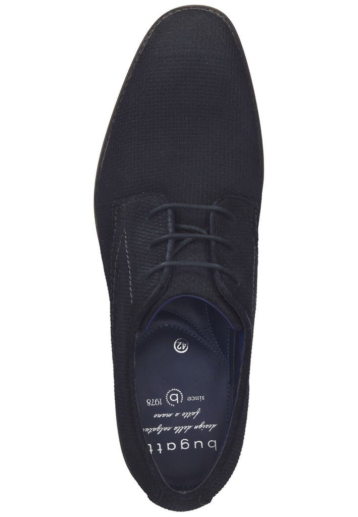 Bugatti Businessschuhe Veloursleder Dunkelblau