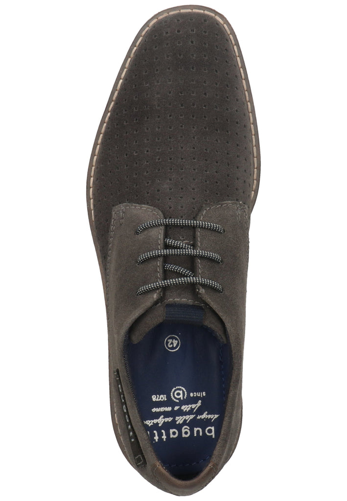 Bugatti Businessschuhe Veloursleder Dunkelgrau