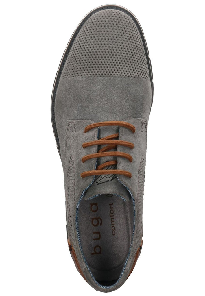 Bugatti Businessschuhe Veloursleder Grau