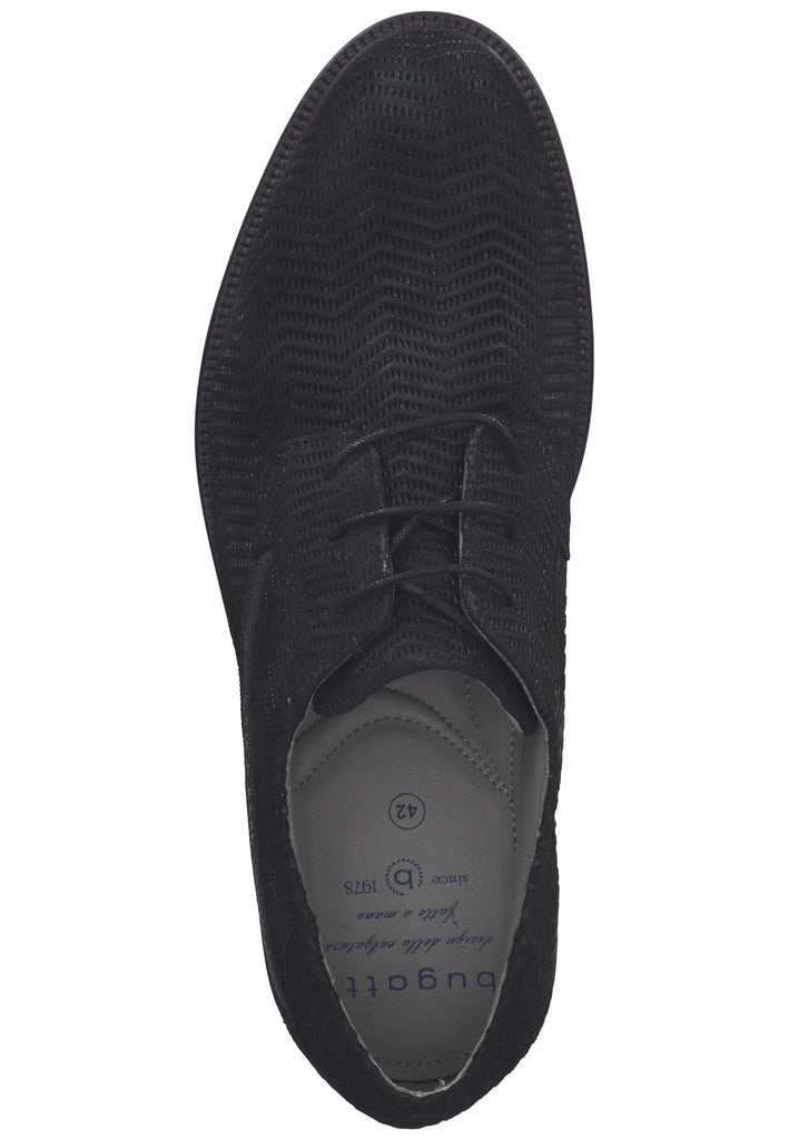 Bugatti Businessschuhe Veloursleder Schwarz