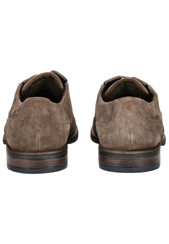 Bugatti Businessschuhe Veloursleder Taupe