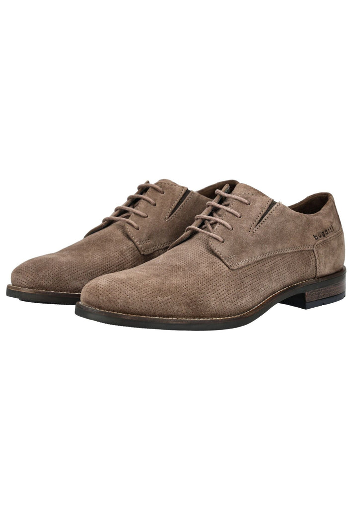 Bugatti Businessschuhe Veloursleder Taupe