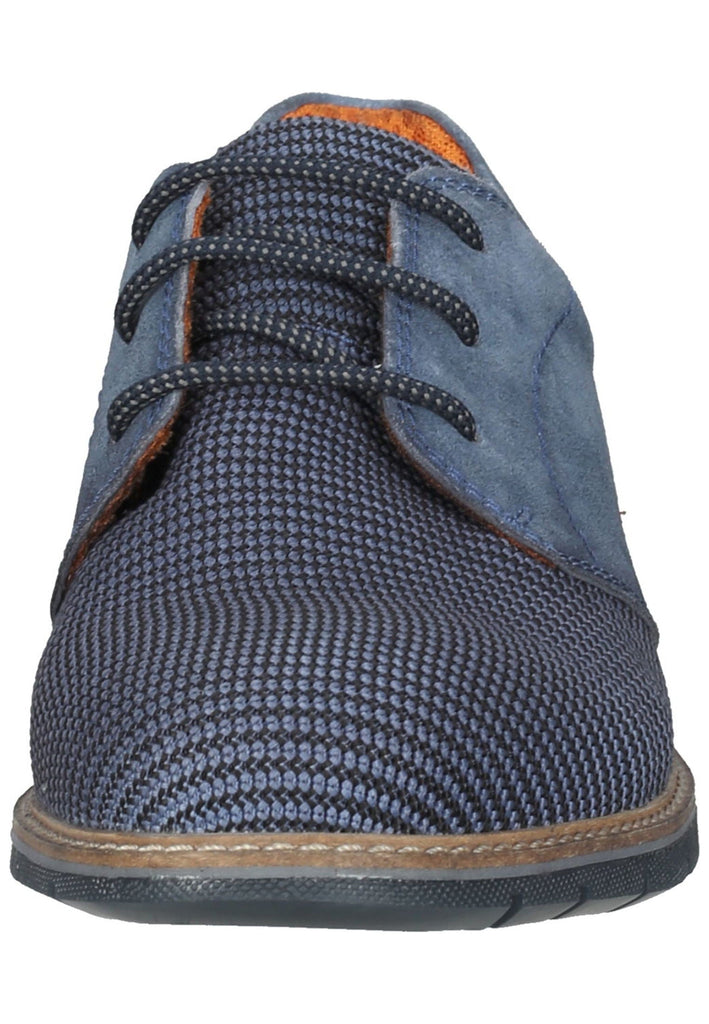 Bugatti Businessschuhe Veloursleder/Textil Blau