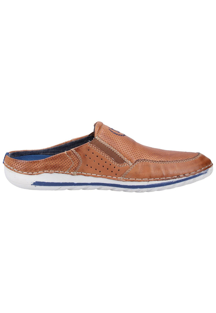 Bugatti Clogs Glattleder Cognac