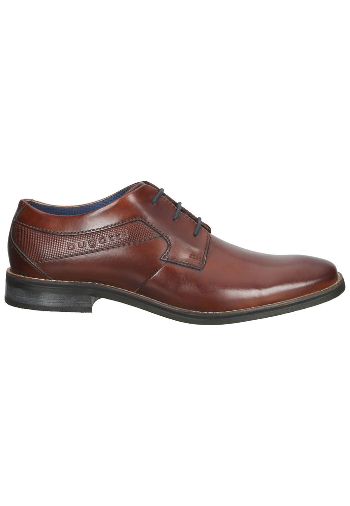 Halbschuhe Bugatti Businessschuhe Glattleder Cognac