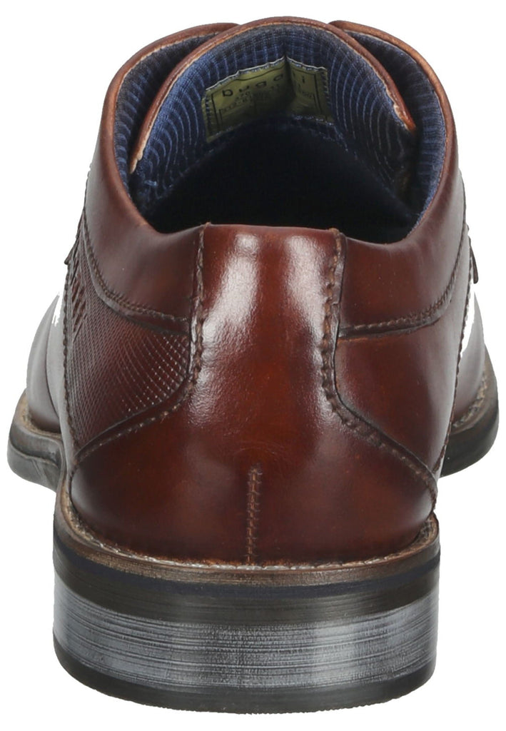 Halbschuhe Bugatti Businessschuhe Glattleder Cognac