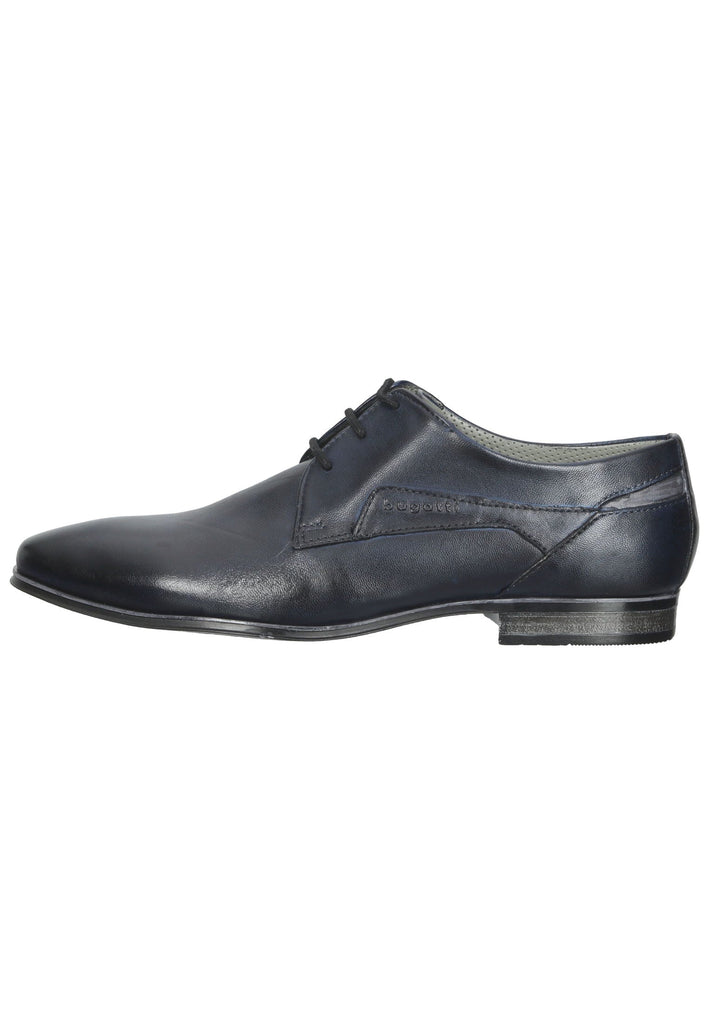 Halbschuhe Bugatti Businessschuhe Glattleder Dunkelblau