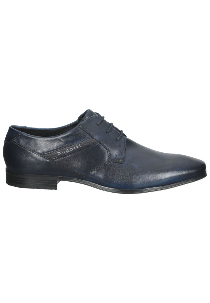 Halbschuhe Bugatti Businessschuhe Glattleder Dunkelblau