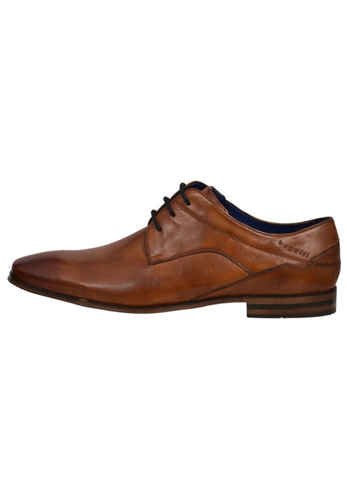 Halbschuhe Bugatti Businessschuhe Leder Cognac