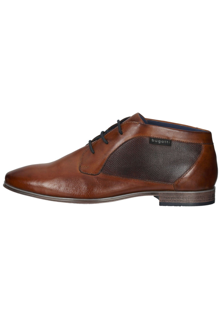 Halbschuhe Bugatti Businessschuhe Leder Cognac