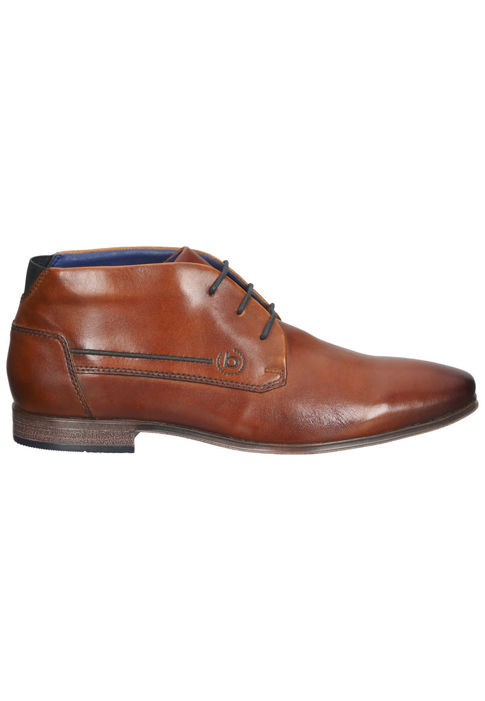 Halbschuhe Bugatti Businessschuhe Leder Cognac
