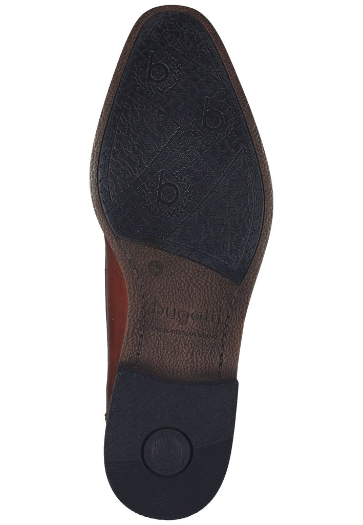 Halbschuhe Bugatti Businessschuhe Leder Cognac