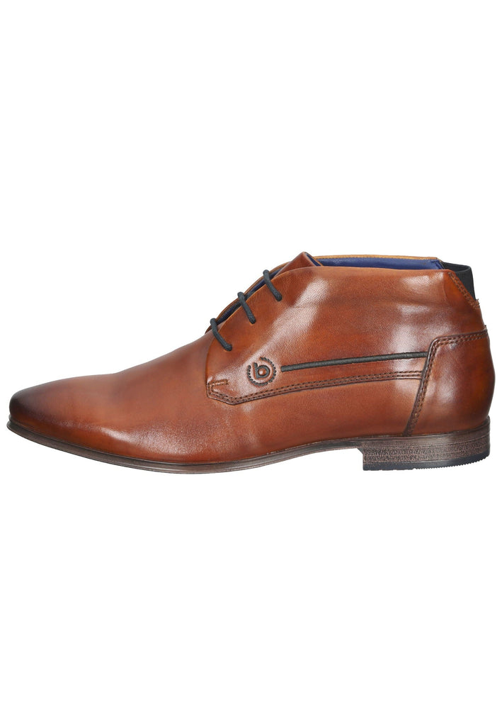 Halbschuhe Bugatti Businessschuhe Leder Cognac