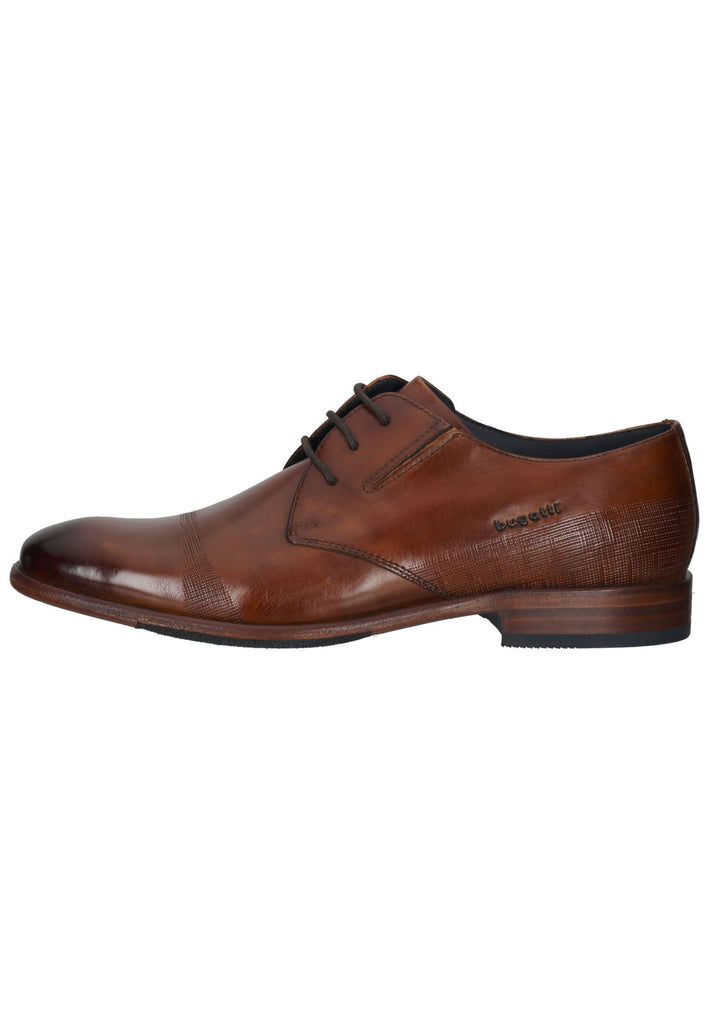 Halbschuhe Bugatti Businessschuhe Nappaleder Braun