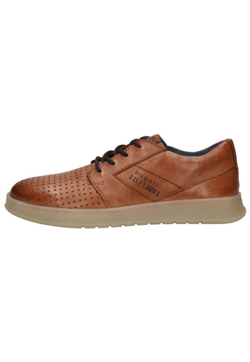 Halbschuhe Bugatti Halbschuhe Nappaleder Cognac