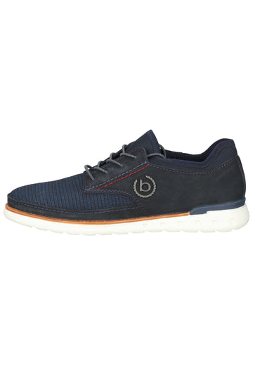 Halbschuhe Bugatti Halbschuhe Nubukleder/Textil Dunkelblau