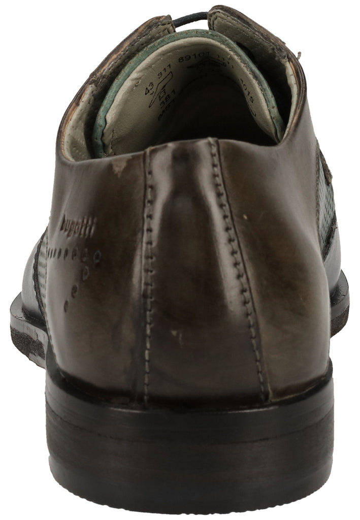 Bugatti Halbschuhe Glattleder Blau/Grau