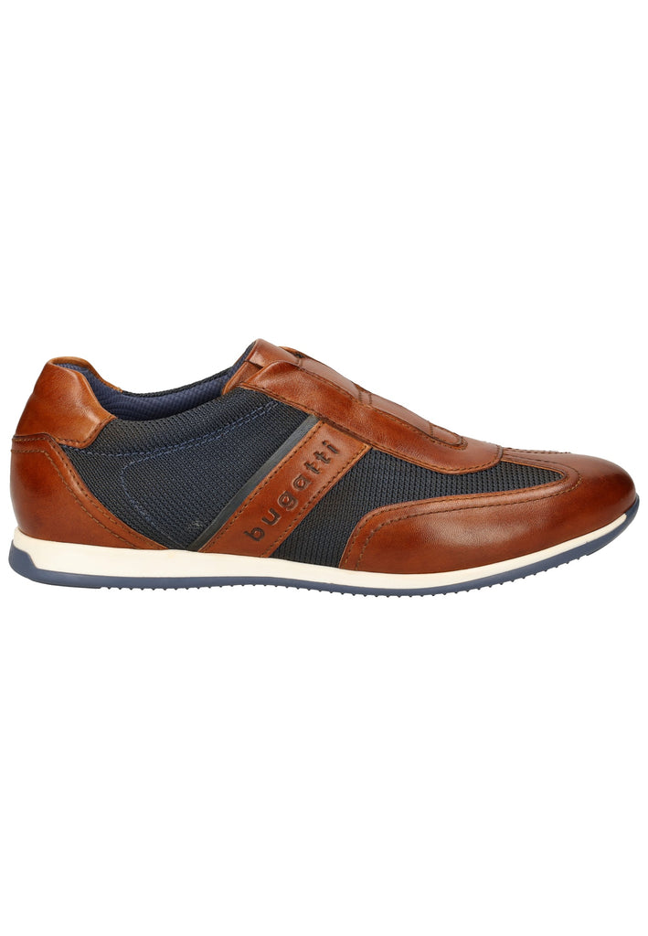 Bugatti Halbschuhe Glattleder Cognac