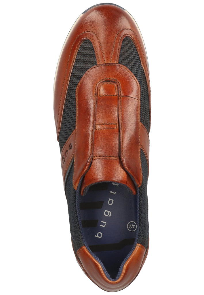 Bugatti Halbschuhe Glattleder Cognac