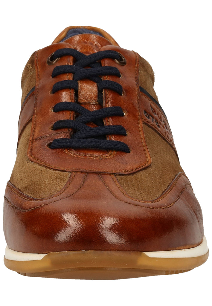 Bugatti Halbschuhe Glattleder Cognac