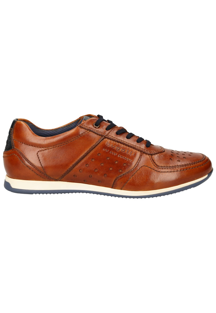 Bugatti Halbschuhe Glattleder Cognac