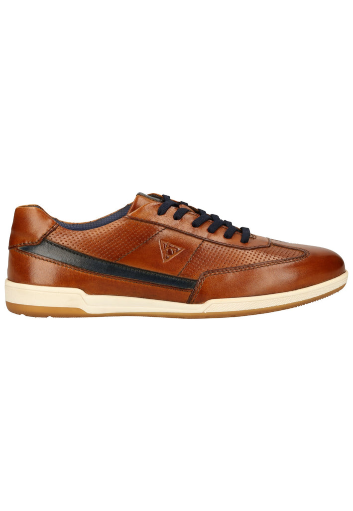 Bugatti Halbschuhe Glattleder Cognac