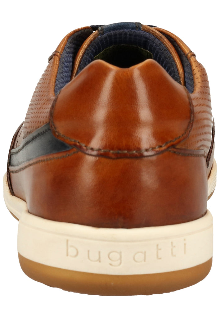 Bugatti Halbschuhe Glattleder Cognac