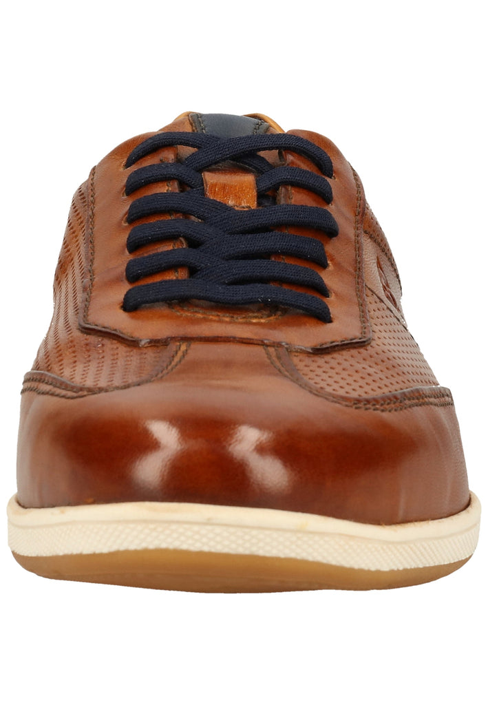 Bugatti Halbschuhe Glattleder Cognac