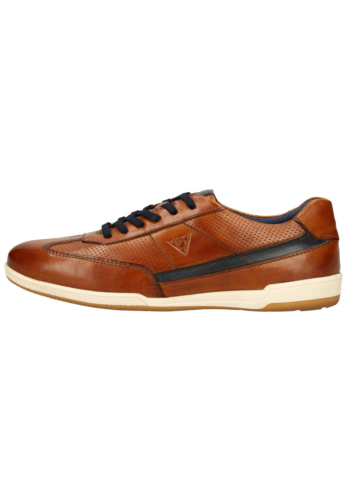 Bugatti Halbschuhe Glattleder Cognac