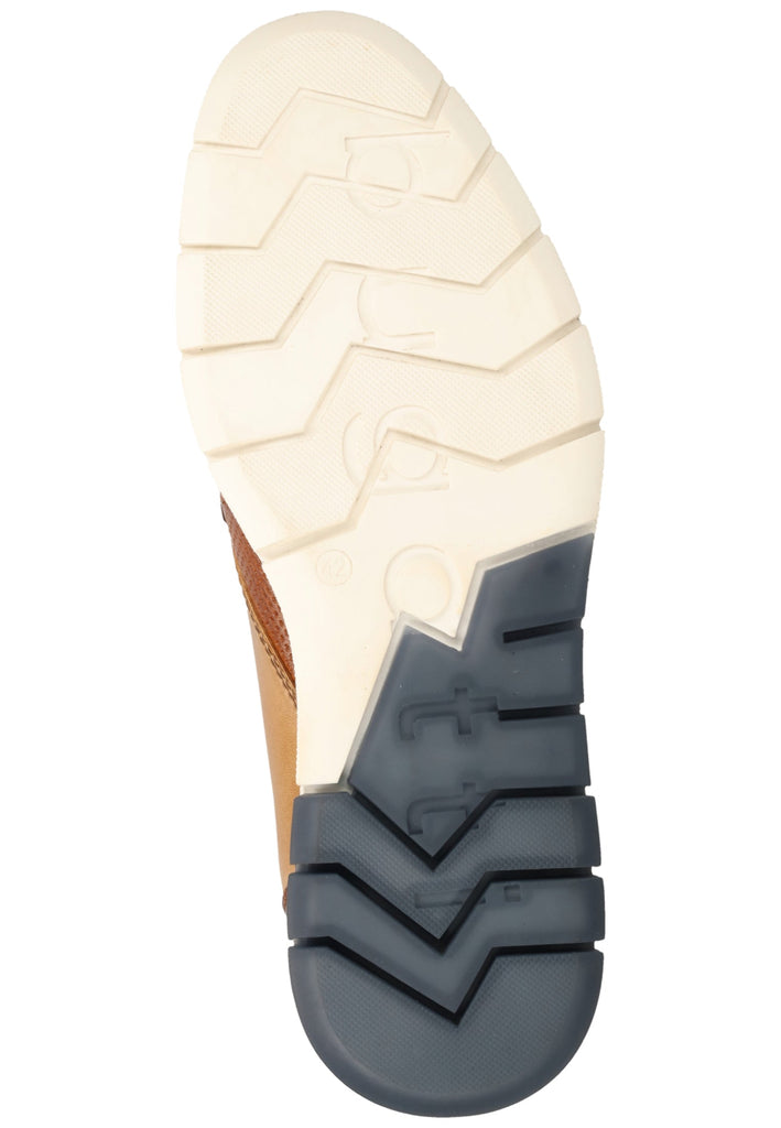 Bugatti Halbschuhe Glattleder Cognac