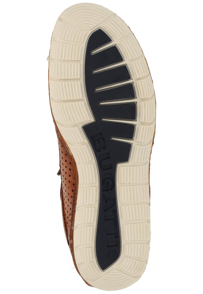 Bugatti Halbschuhe Glattleder Cognac