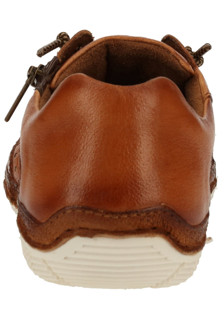Bugatti Halbschuhe Glattleder Cognac
